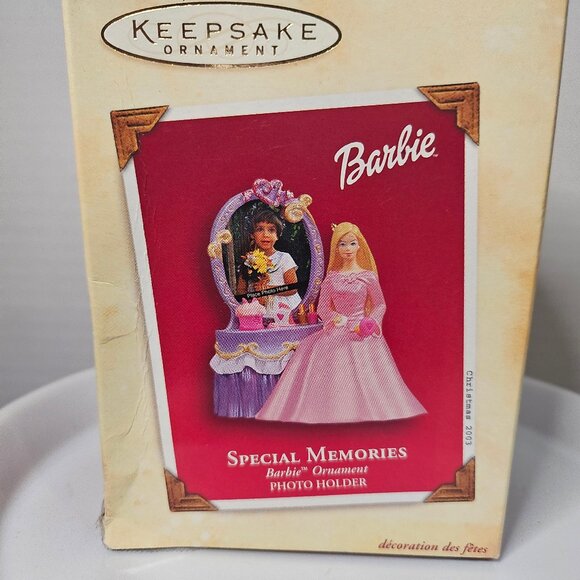 Hallmark Keepsake Barbie Special Memories Ornament Photo Holder Dated 2003 - Picture 5 of 9
